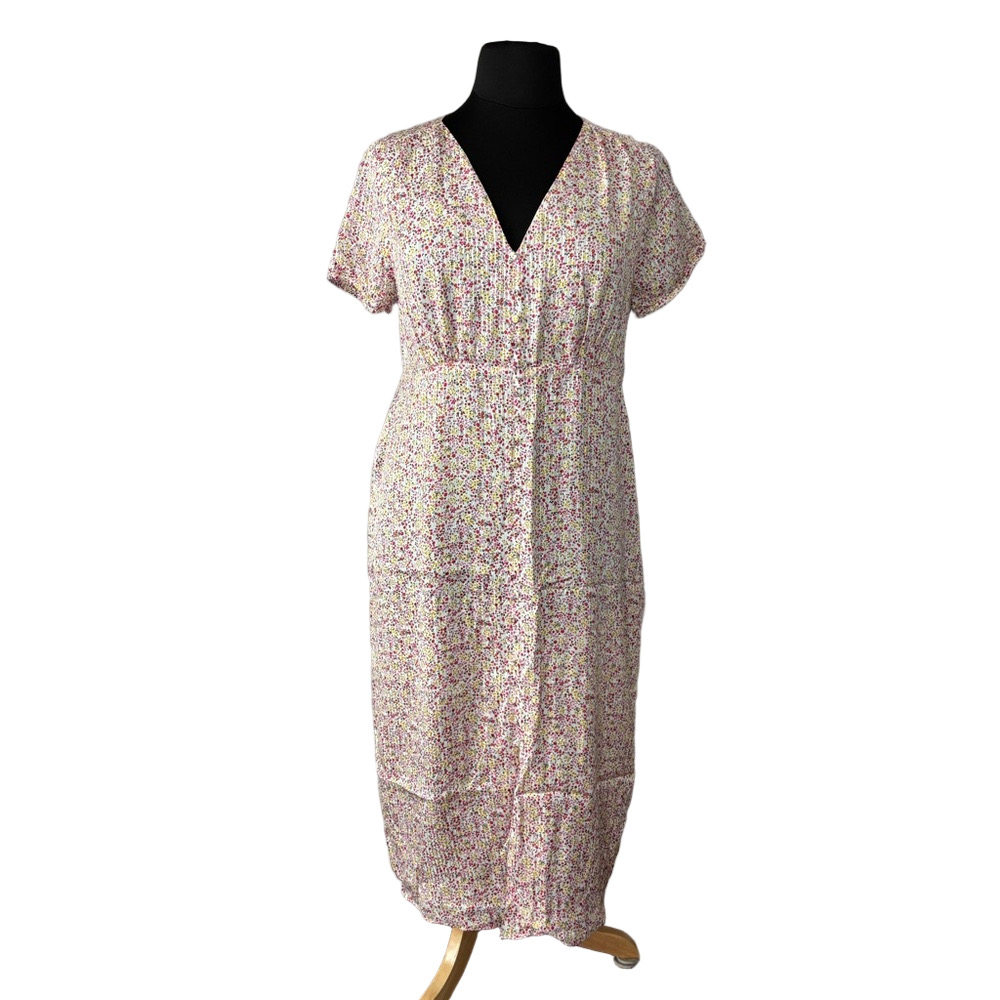 J. Crew Cottagecore V-neck Midi Maxi Dress in Field Day Floral Print size 16 - Picture 3 of 13